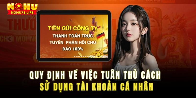 Quy định về việc tuân thủ cách sử dụng tài khoản cá nhân